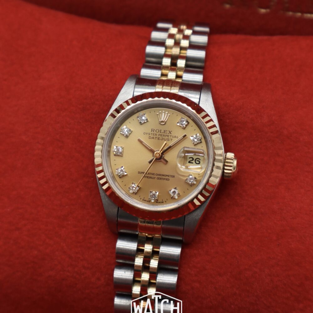Rolex Women's Datejust 26mm Champagne Diamond Dial | 1991 | 69173