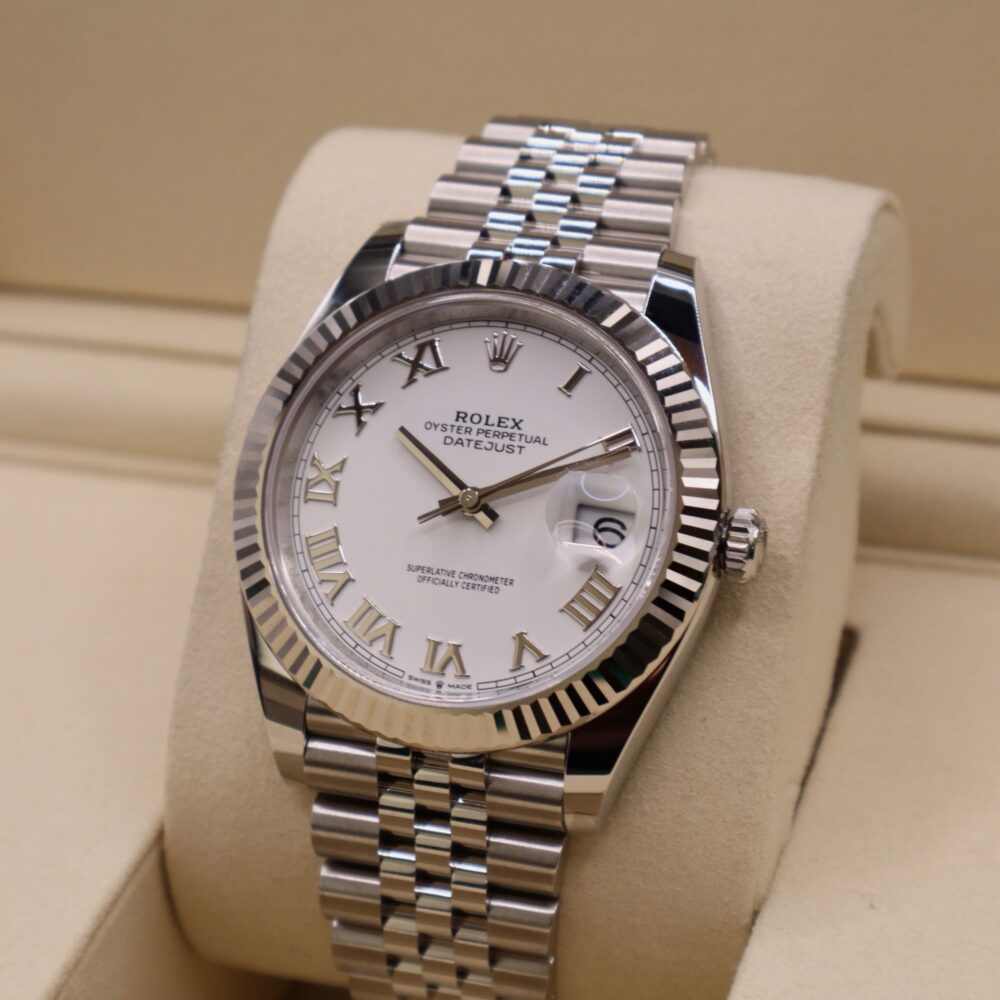BRAND NEW 2025 Rolex White Roman Datejust 41 - 126334