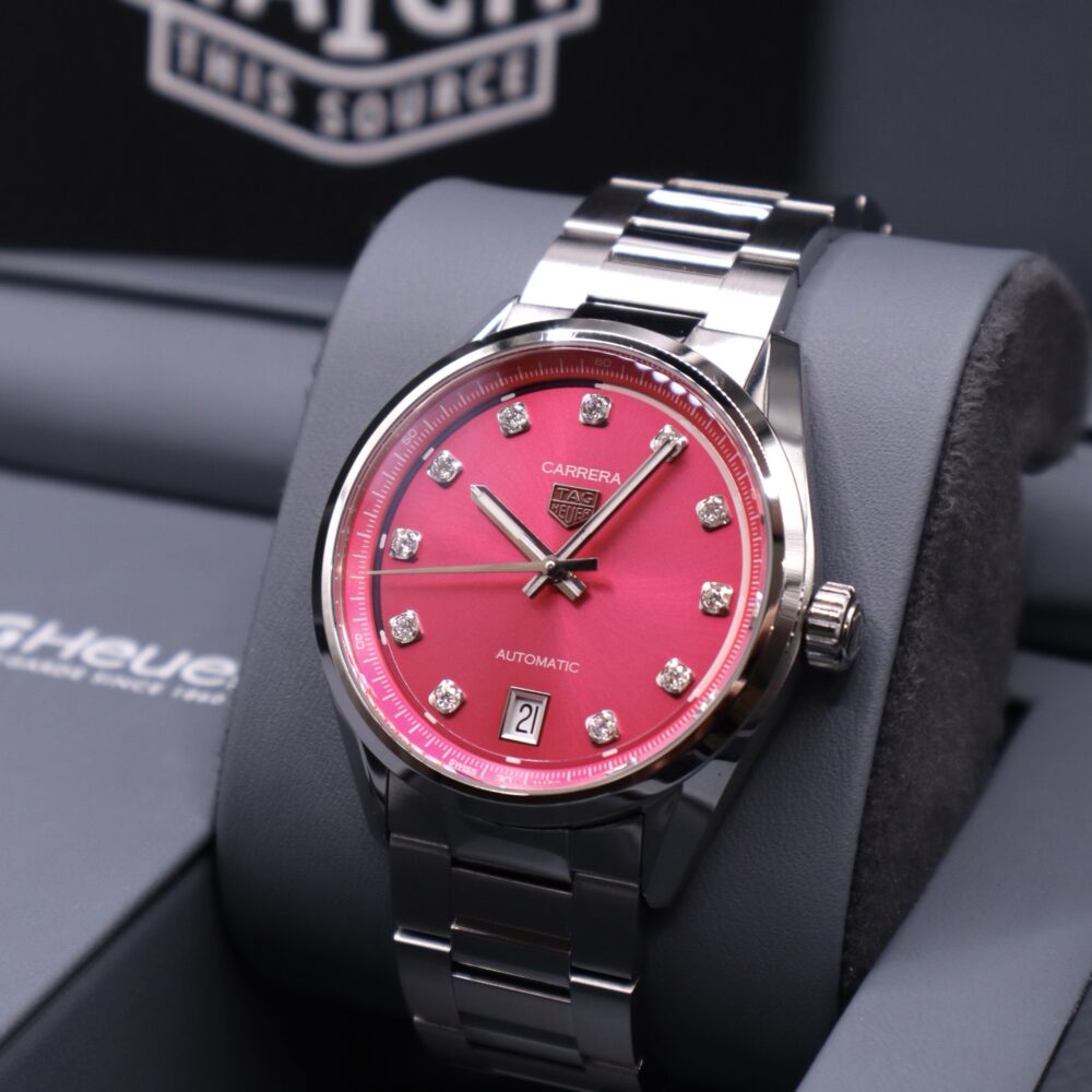 2025 TAG Heuer Carrera Date Pink Diamond Dial - WBN2318