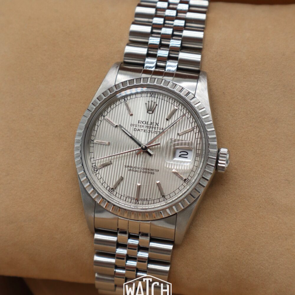 Rolex Datejust 36 Silver Tapestry Dial | 1988 | 16030