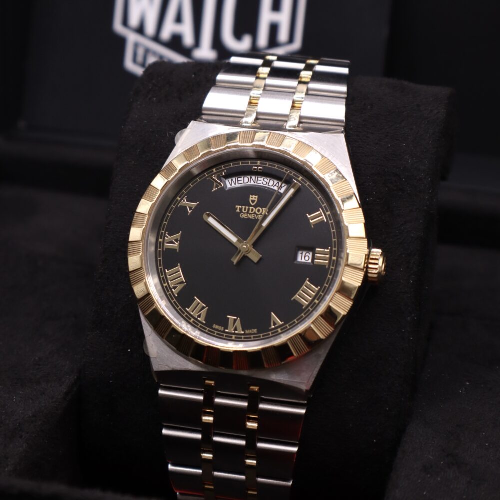 BRAND NEW Tudor Royal Daydate Bimetal Black Dial - 28603