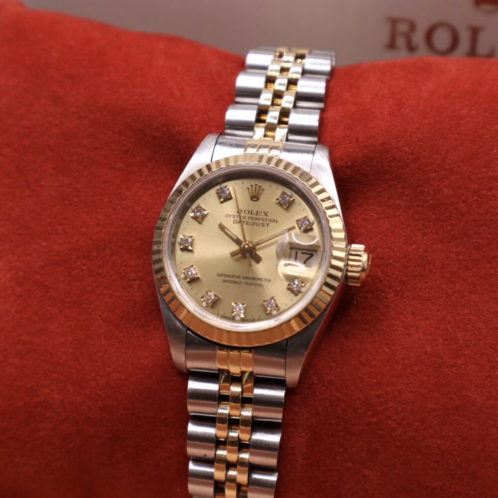 Rolex Women's Datejust Champagne Diamond Dial 26mm | 1989 | 69173